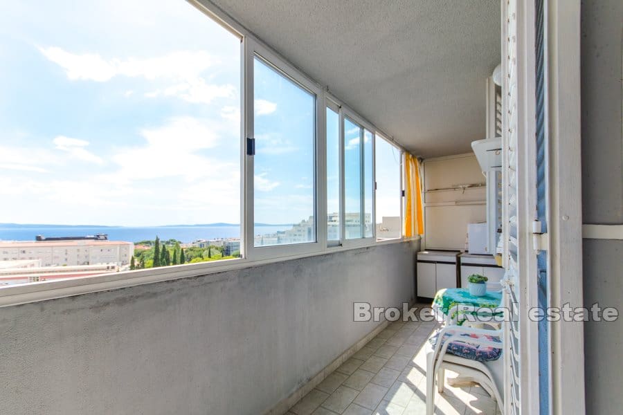 Blatine, apartament z widokiem na otwarte morze