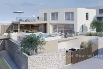 Villa moderne nouvellement construite avec piscine