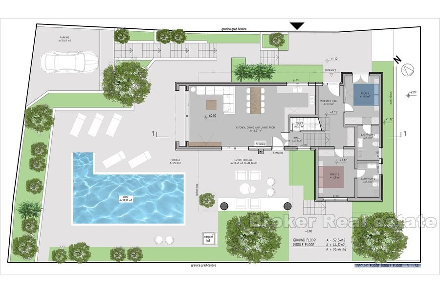 Villa de luxe avec grande piscine, à vendre
