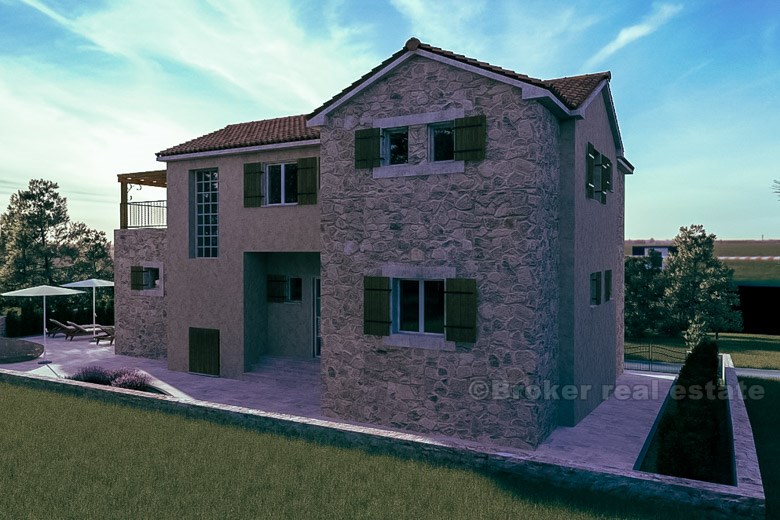Nybygget villa (under bygging)