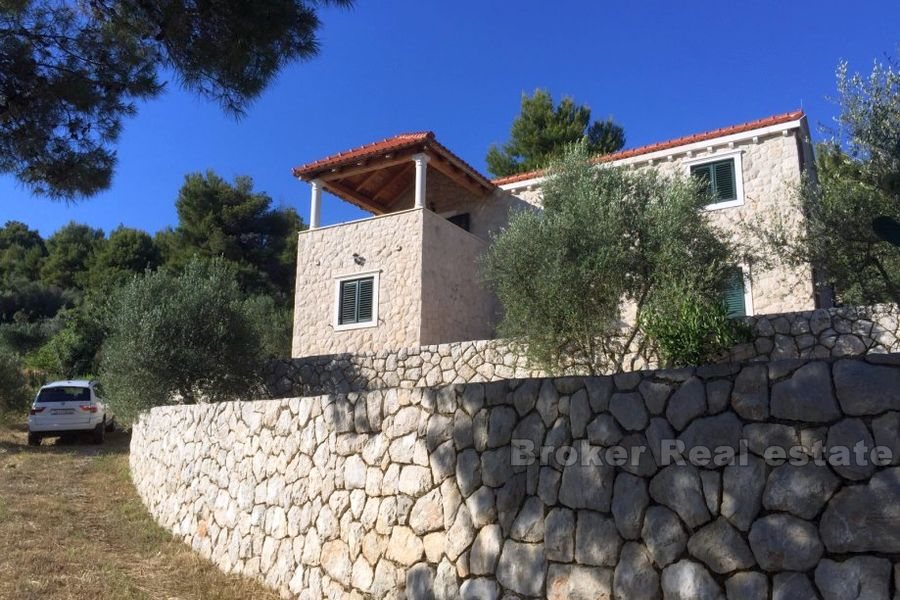 Newly built villa on the island near Dubrovnik
