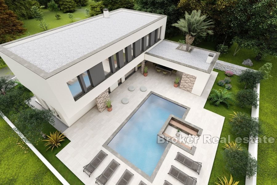 Modernt hus med pool