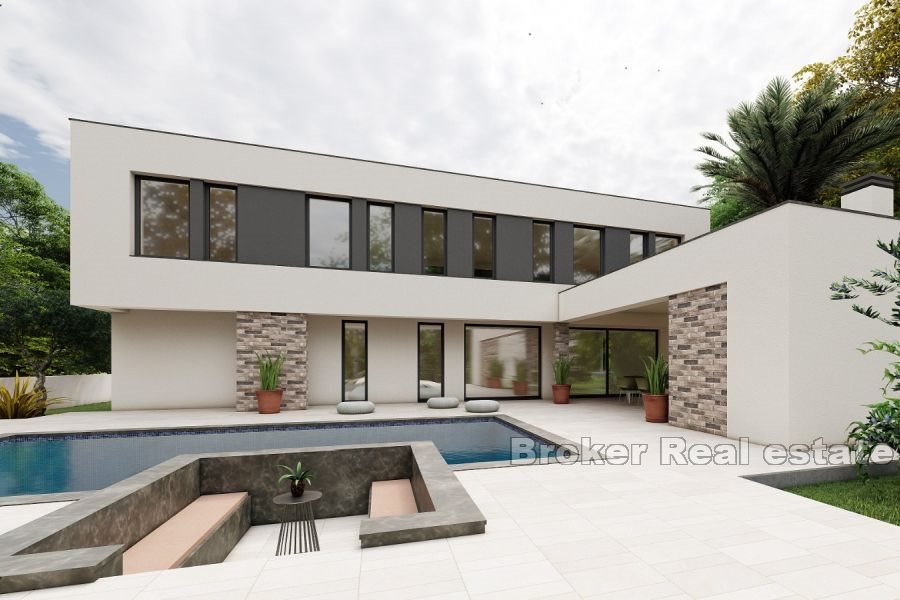 Casa moderna con piscina