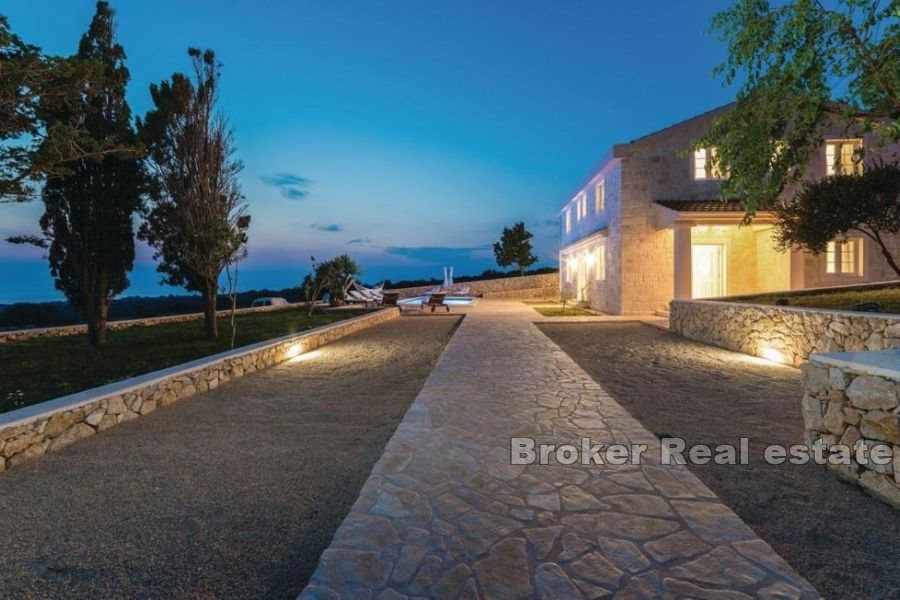 Stone villa with panoramic sea view