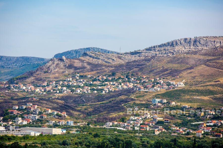 Byggnadsland nära Split