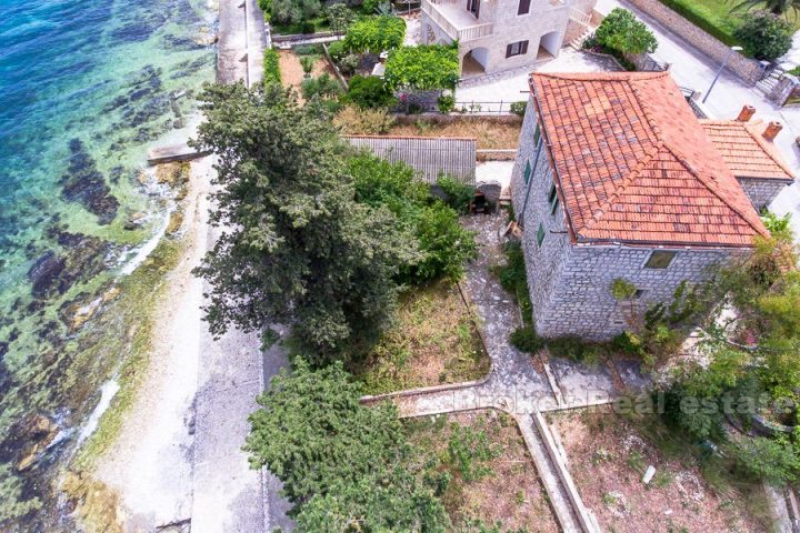 Old stone villa, seafront, for sale