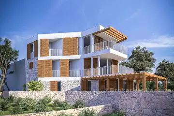 Apartments in the first row to the sea, for sale