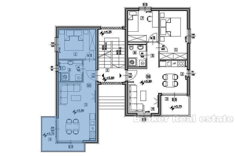 Dvosobni apartman 55m2 u novogradnji