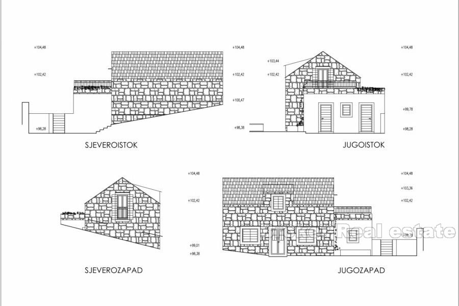 Terrain à bâtir avec maison en pierre pour reconstruction