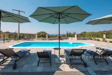 Newly built stone villa with pool