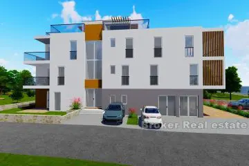 Newly built apartments first row to the sea