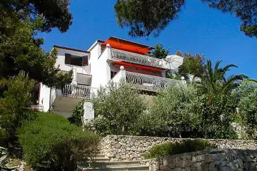 First row villa on peninsula of Ciovo.