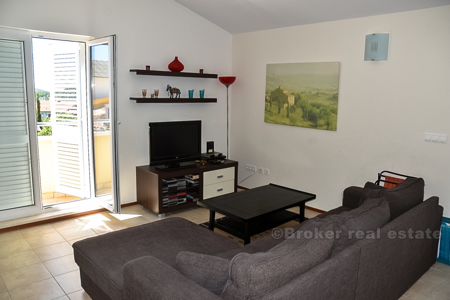 Lovely apartment at top floor, town of Rogoznica