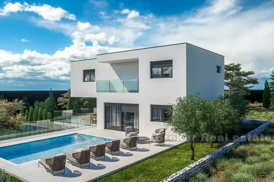 Veldig attraktiv, moderne villa med svømmebasseng