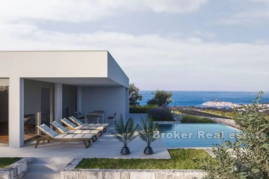 Villa med panoramautsikt over havet