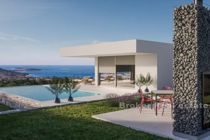 Newly built villa with sea view