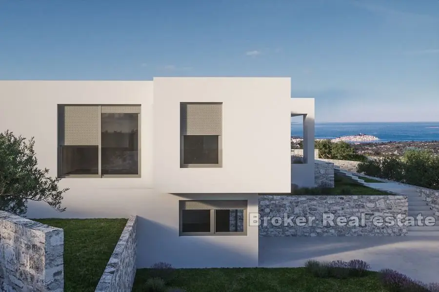 Villa nouvellement construite avec vue sur la mer