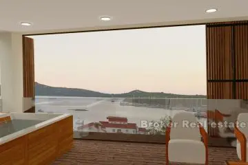 Apartments in a new building with sea view
