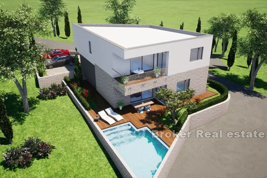 Villa di nuova costruzione con piscina