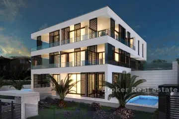 Apartments with pool and sea view