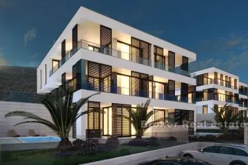 Apartments with pool and sea view