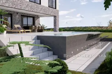 Modern villa with pool and sea view