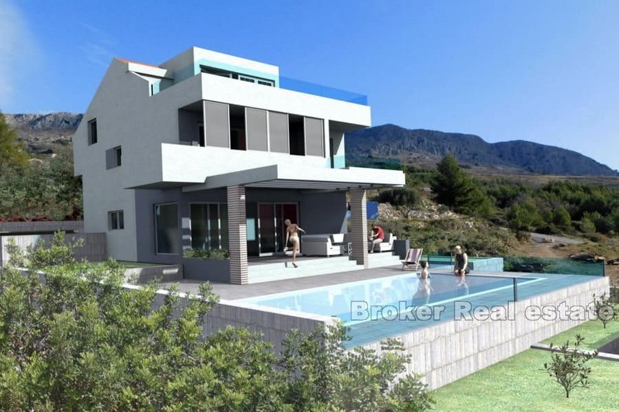 Villa nouvellement construite avec piscine