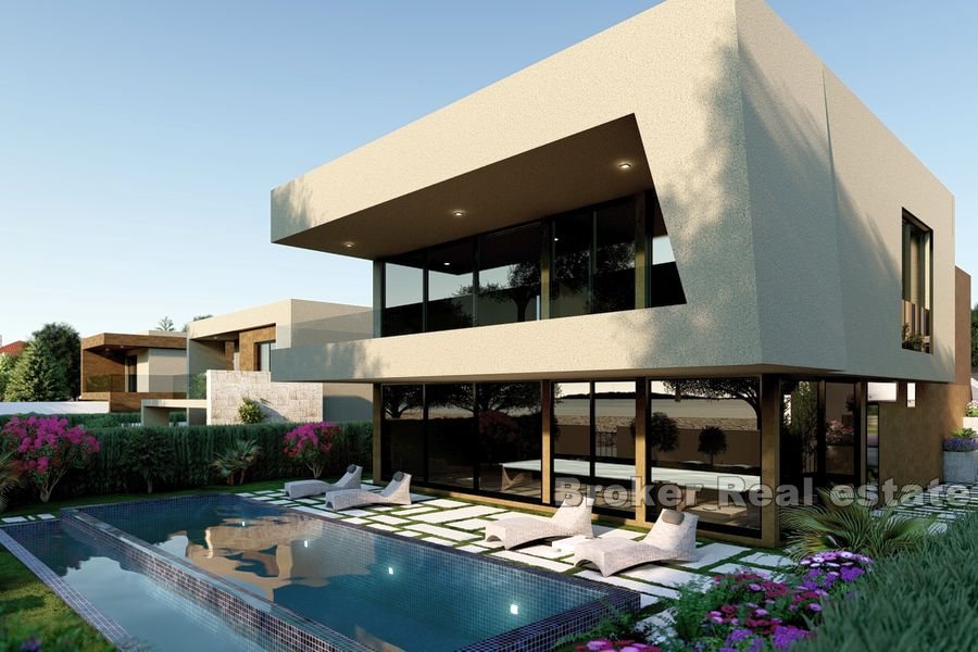 Modern villa in an exceptional location, first row to the sea
