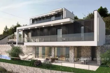 Moderne Neubauvilla mit Meerblick