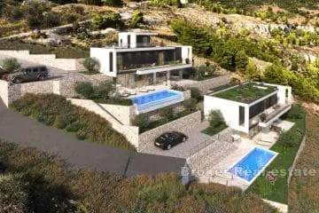 Modern nybyggd villa med havsutsikt
