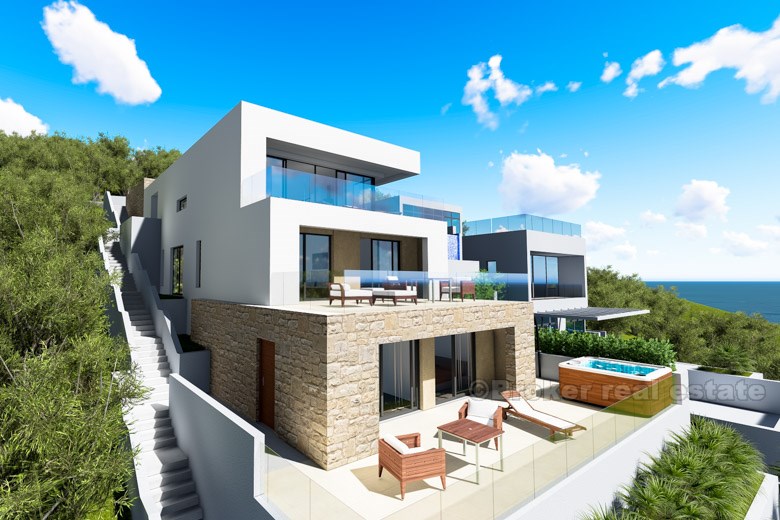 New modern villa with swimming pool and stunning views