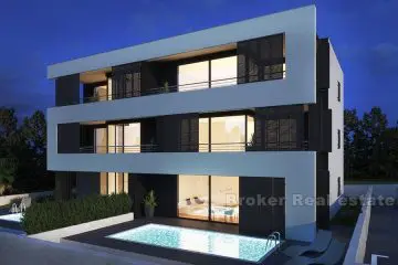New built building with 6 apartments