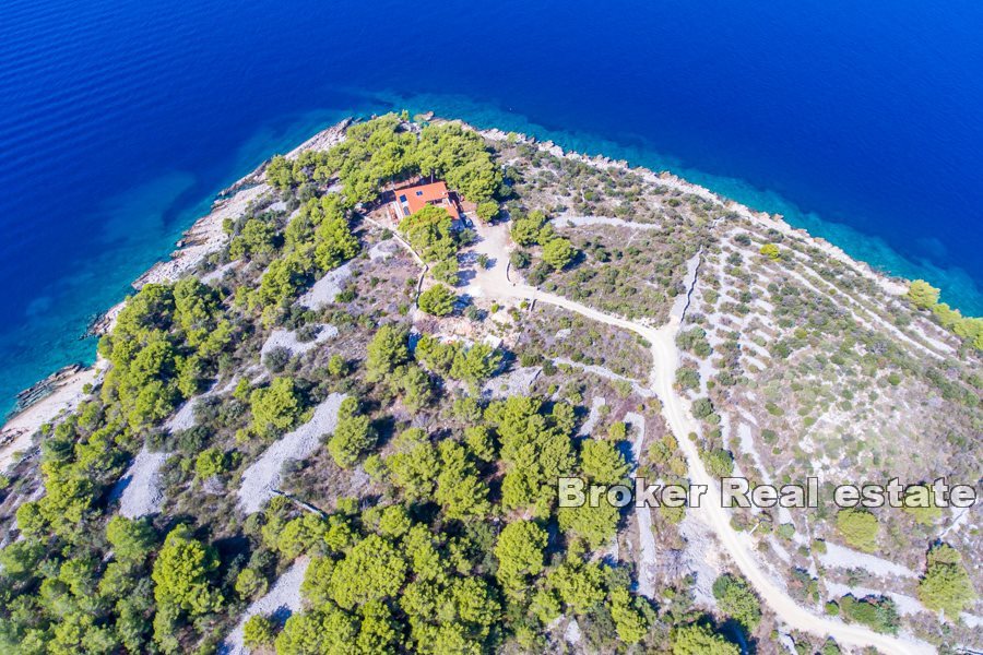 En unik bortgjemt eiendom på en liten øy