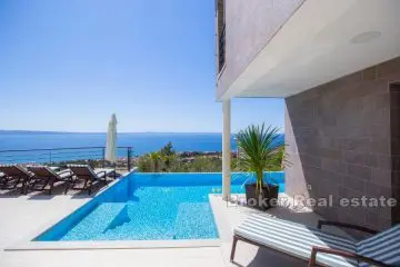 Modern villa with stunning view