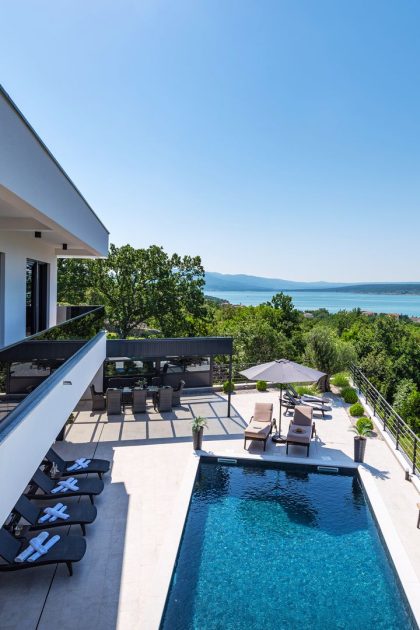 An exceptional villa with an open sea view