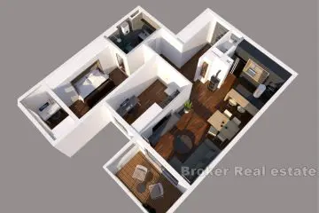 Modern two-bedroom apartment