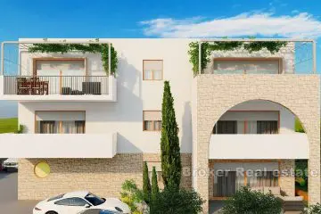 Appartements en construction avec vue sur la mer