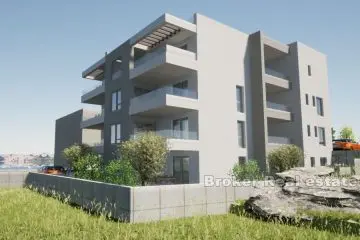 Apartments under construction with sea view