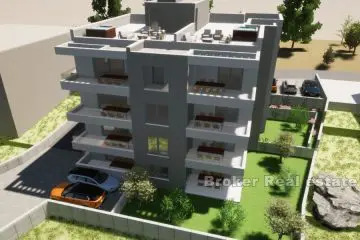 Apartments under construction with sea view