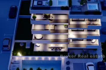 Appartements dans un immeuble neuf avec piscine