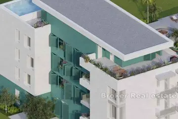 Appartamenti di lusso in un nuovo edificio con vista sul mare