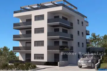 Modern apartments in a new building