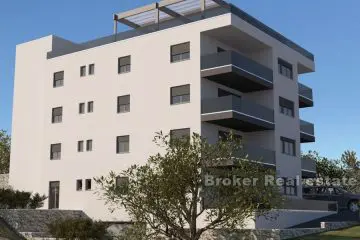 Modern apartments in a new building