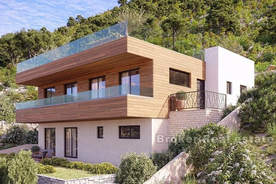 Moderne Villa mit offenem Meerblick
