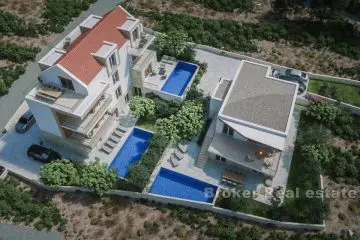 Appartamento con piscina e vista sul mare aperto