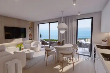 Newly built apartments with a beautiful view and close to the sea