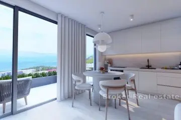 Appartements nouvellement construits avec une belle vue et proche de la mer