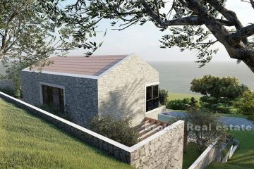 Building land with permit and open sea view