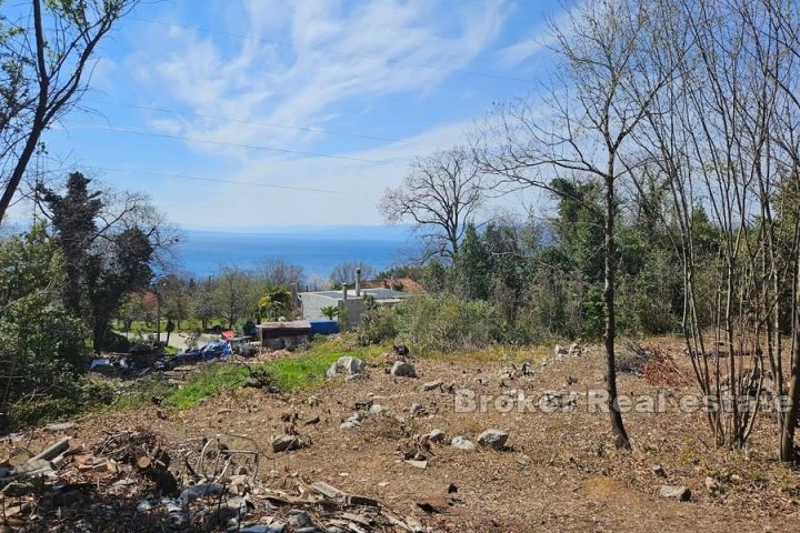 Lovran, building land with sea view