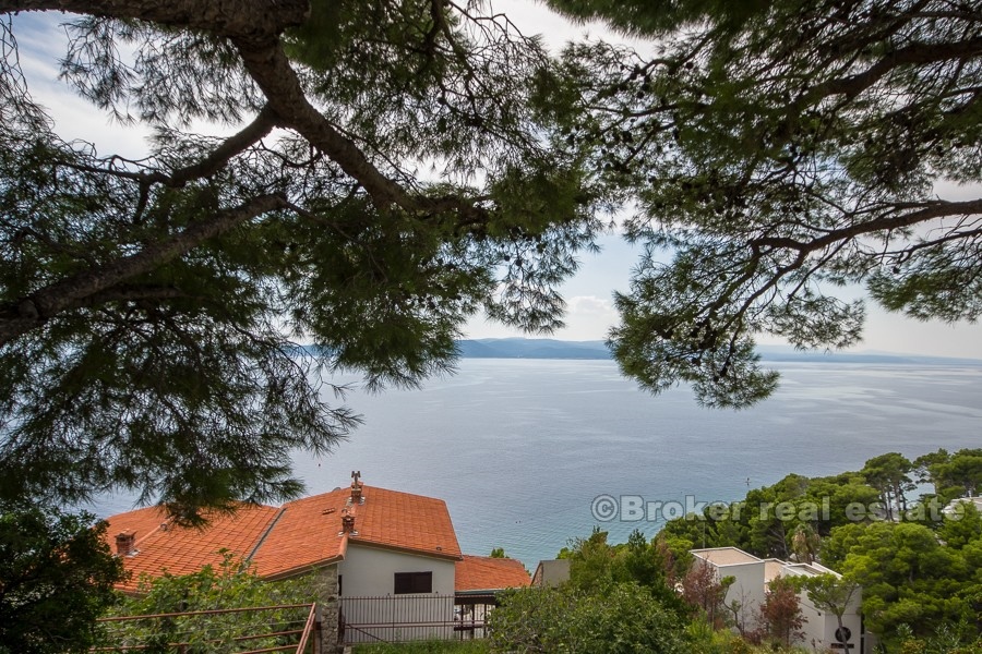 House (in a row) with a beautiful view, for sale